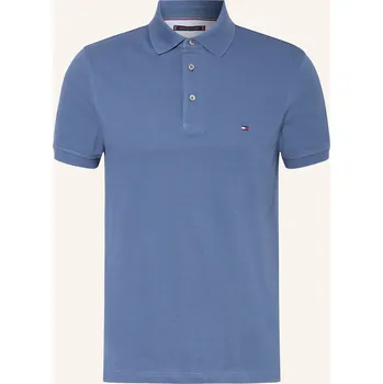 Pánská košile Tommy Hilfiger Pánská Polokošile Z Piké Slim Fit, modrá, XXL