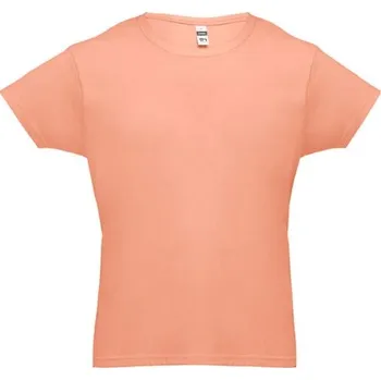 THC LUANDA. Pánské tričko tubulárního bavlněného formátu - Lososová / XXL