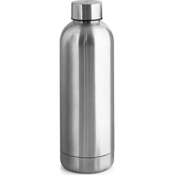 ODIN METTALIC. Láhev z 90% recyklované nerezové oceli 550 mL - Saténově Stříbrná