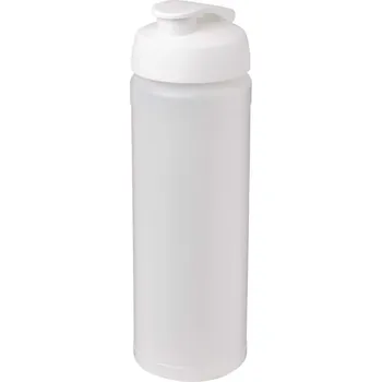 Sportovní láhev s vyklápěcím víčkem Baseline® Plus grip 750 ml - Průhledná / Bílá