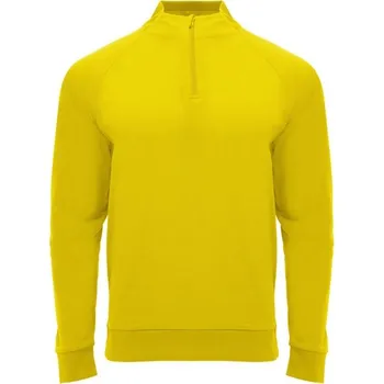 Pánská mikina Epiro unisex mikina s dlouhým rukávem a čtvrtinovým zipem - Žlutá / roly-2XL
