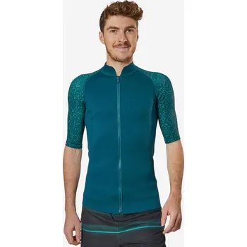 DECATHLON Pánské tričko s krátkým rukávem a UV ochranou 500 neopren 1,5 mm 2XL MODRÁ|ZELENÁ