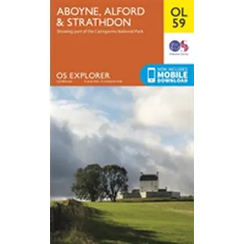Encyklopedie Aboyne, Alford & Strathdon - Ordnance Survey [EN] (2015, Skládaná mapa, Ordnance Survey)