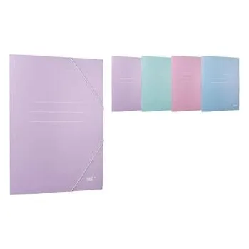 Set školních potřeb Teczka kartonowa A4 z gumką MIX