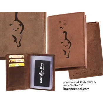 Obal na doklad Pouzdro Na Doklady "Kočka 05" - Dárek pro milovníka koček