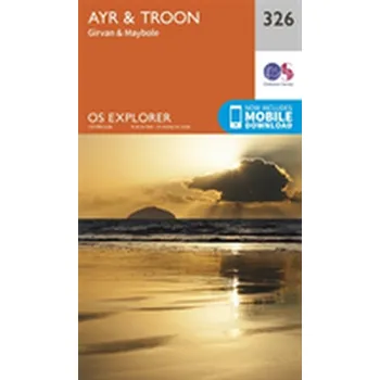 Encyklopedie Ayr and Troon - Ordnance Survey [EN] (2015, Skládaná mapa, Ordnance Survey)