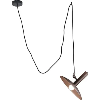 ACA DECOR Závěsné stropní svítidlo WAKANDA max. 40W/E14/230V/IP20, barva hnědá