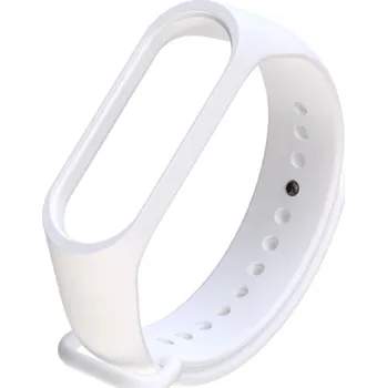 Fitness náramek Silikonový pásek pro Xiaomi Mi Band 3 / Xiaomi Mi Band 4 - bílý