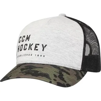 Kšiltovka Kšiltovka CCM Camo Meshback Trucker Grey Velikost: OSFA