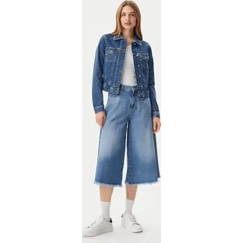 Pánská větrovka Tommy Jeans Jeansová bunda Vivianne DW0DW20120 Modrá Slim Fit XS