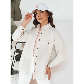 Dámská bunda Smetanová košilová bunda BLENDA TY4323 Velikost: M