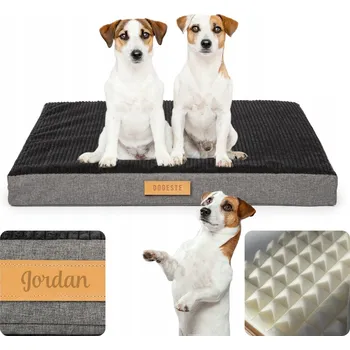 Pelíšek pro psa Ortopedické Pelíšek pro psa DOGESTE XXL, černé, manšestrové s potahem