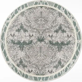Koberec Kulatý Koberec z PVC do domu Rozměr ⌀ 50 cm Květ zimolezu Williama Morrise