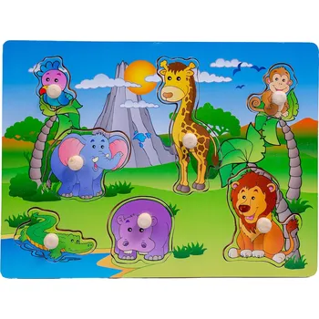 Puzzle Smily Play SPW83599 Dřevěné puzzle Safari
