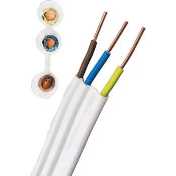 elektrický kabel Plochý kabel elektrický instalační YDYt 3 x 2,5