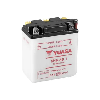 Motobaterie BATERIE YUASA 6N6-3B-1 CONV W/O ACID