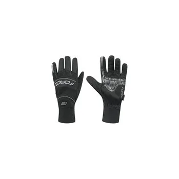Cyklistické rukavice rukavice FORCE WINDSTER SPRING černé Varianta: XS