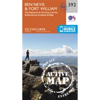 Encyklopedie Ben Nevis and Fort William, the Mamores and the Grey Corries, Kinlochleven and Spean Bridge - Ordnance Survey [EN] (2015, Skládaná mapa, Ordnance Survey)