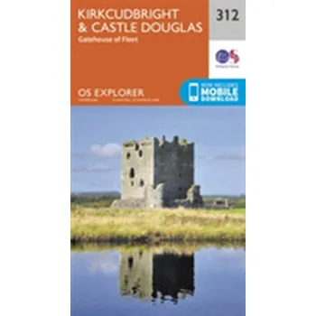 Encyklopedie Kirkcudbright and Castle Douglas - Ordnance Survey [EN] (2015, Skládaná mapa, Ordnance Survey)