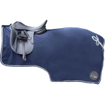 Deka pro koně HKM Deka bederní HKM, fleecová, deep blue Délka zad: 145 cm