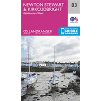 Encyklopedie Newton Stewart & Kirkcudbright, Gatehouse of Fleet - Ordnance Survey [EN] (2016, Skládaná mapa, Ordnance Survey)