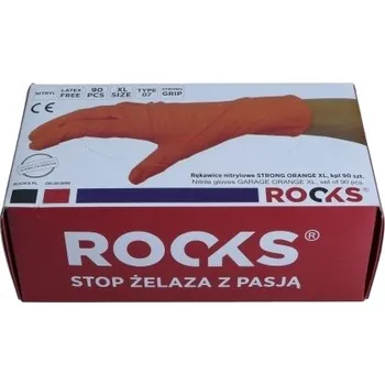 NITRILOVÉ RUKAVICE STRONG ORANGE XL, SADA 50 KS OK090006 ROOKS