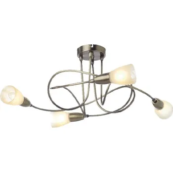 ACA DECOR Stropní svítidlo KAMET max. 4x40W/E14/230V/IP20, barva bronzu