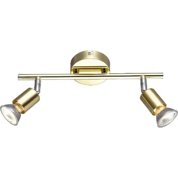 ACA DECOR Stropní bodové svítidlo TRINITY 2xGU10, zlatá barva