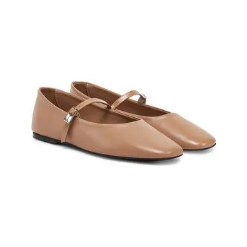 Dámská móda Calvin Klein Baleríny Ballerina New Buckle - Lth HW0HW02483 Hnědá 40