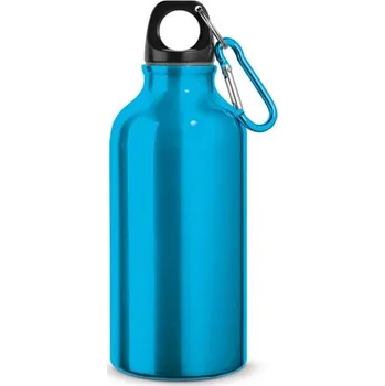 Láhev LANDSCAPE S. Hliníková sportovní láhev s karabinou 400 ml - Světle Modrá