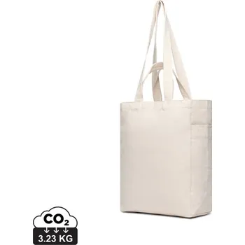Nákupní taška Taška na zip VINGA Hilo z recykl. canvas AWARE™ - Off White