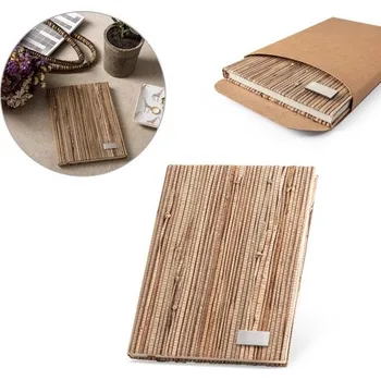 NERUDA. Poznámkový blok ve formátu A5 s tvrdými deskami vyrobenými z přírodních slaměných vláken