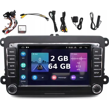 Autorádio AUTORÁDIO S GPS NAVIGACÍ ŠKODA SUPERB II 2008-2015 2GB RAM 64GB ANDROID