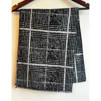 Šála Šála z česaného hedvábí v odstínech šedé oboustranná, HEDVÁBNÝ SVĚT