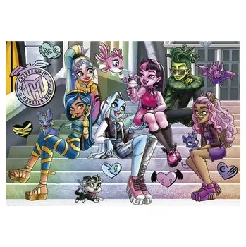 Puzzle EDUCA Puzzle Monster High 1000 dílků + zdarma lepidlo