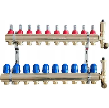 rozdělovač topení Rozdělovač Invena pro 10 okruhů