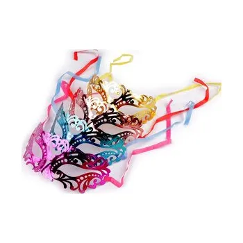 Karnevalová maska Karnevalová maska - škraboška metalická - 12 ks - mix (cs, Stoklasa)