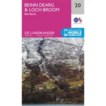 Encyklopedie Beinn Dearg & Loch Broom, Ben Wyvis - Ordnance Survey [EN] (2016, Skládaná mapa, Ordnance Survey)