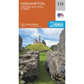 Encyklopedie Okehampton - Ordnance Survey [EN] (2015, Skládaná mapa, Ordnance Survey)