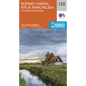 Encyklopedie Romney Marsh, Rye and Winchelsea - Ordnance Survey [EN] (2015, Skládaná mapa, Ordnance Survey)