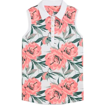 Callaway PUMA Mattr Beautiful dámské tričko bílo-růžové Velikost oblečení: XL + Dárková krabička týček