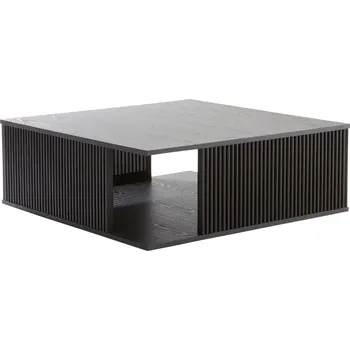 Konferenční stolek Jotex Černý dřevěný konferenční stolek Sion 100 x 100 cm