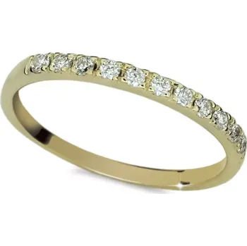 Prsten Dámský prsten žluté zlato 585/1000 přírodní diamant G/SI DF1670Z velikost 50