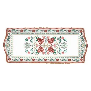 Porcelánový servírovací talíř Christmas Folk