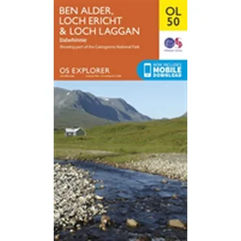 Encyklopedie Ben Alder, Loch Ericht & Loch Laggan, Dalwhinnie - Ordnance Survey [EN] (2015, Skládaná mapa, Ordnance Survey)