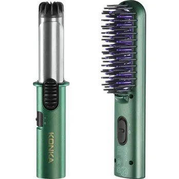 Kulma Elektrická kulma a kartáč pro narovnání vlasů KONKA