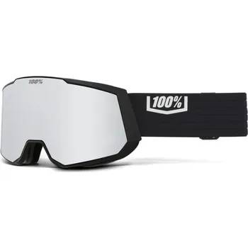 Brýle lyžařské 100% SNOWCRAFT XL HiPER Goggle - Black/Silver - Mirror Silver Lens