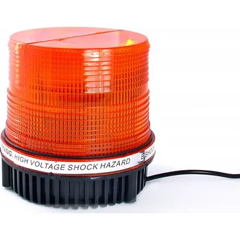 Maják LED STROBOSKOPICKÁ VÝSTRAŽNÁ LAMPA MAJÁK NA STŘECHU ORANŽOVÁ 12V