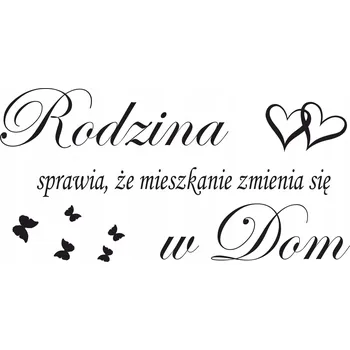 Obraz Dekorativní nálepka do obýváku Citát o rodině Nápis na zeď 50x100