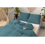 Matex Mušelínové povlečení 140x200 + 70x90 cm - Petrolejová